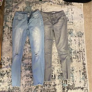 Two sets of jeans